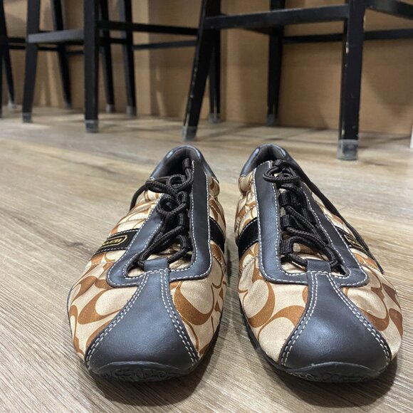 Coach Kirby Sateen Signature Tennis Sneakers - Y2K Aesthetic  - Picture 2 of 8